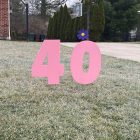 40th birthday Custom Yard Cards & Signs Rentals Cincinnati Ohio