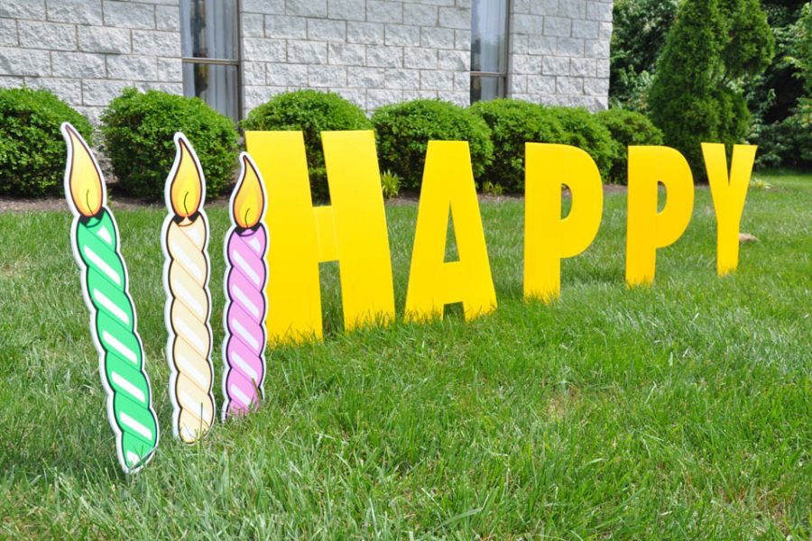 Yard Card Lawn Greeting Birthday Candles Cincinnati A1 Amusement