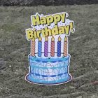 Yard Card - Birthday Cupcakes Lawn Greeting Rental Cincinnati Ohio