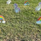 Rainbows & Unicorns Birthday Yard Cards & Signs Rentals Cincinnati Ohio