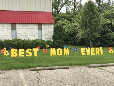 Birthday Mother's Day flowers Yard Cards & Signs Rentals Cincinnati Ohio