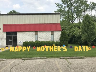 Birthday Mother's Day flowers Yard Cards & Signs Rentals Cincinnati Ohio