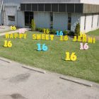 Customized Giant Yard Card Letters Greetings Birthday Sign Party Rental Cincinnati Ohio