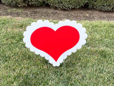 Yard Card - Hearts Love Anniversary Lawn Greeting Rental Cincinnati Ohio