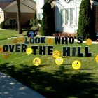 Over the Hill Emojis Yard Cards & Signs Rentals Cincinnati Ohio