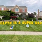 Yard Card - Super Hero Lawn Greeting Sign Rental Cincinnati Ohio