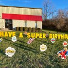 Yard Card - Super Hero Lawn Greeting Sign Rental Cincinnati Ohio