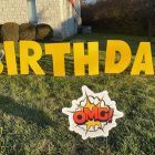 Yard Card - Super Hero Lawn Greeting Sign Rental Cincinnati Ohio