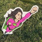 Yard Card - Super Hero Lawn Greeting Sign Rental Cincinnati Ohio