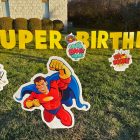 Yard Card - Super Hero Lawn Greeting Sign Rental Cincinnati Ohio