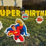 Yard Card - Super Hero Lawn Greeting Sign Rental Cincinnati Ohio