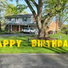 21st birthday cheers Wine Glasses & Bottles Yard Cards & Signs Rentals Cincinnati Ohio