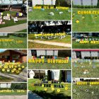 Giant Yard Card Letters Greetings Birthday Sign Party Rental Cincinnati Ohio