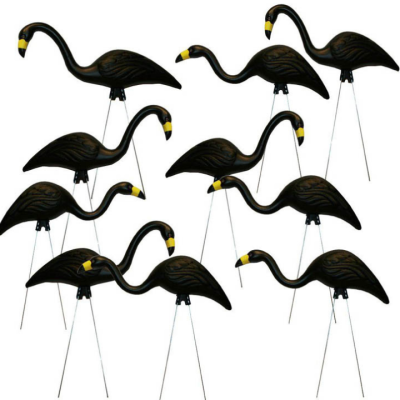 Black Flamingos - Lawn Decoration